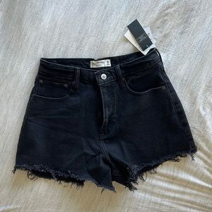 NWT Abercrombie Curve Love Black Shorts